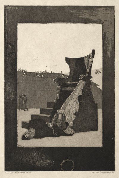 Vom Tode I, (Opus II, 1889) 6 by Max Klinger