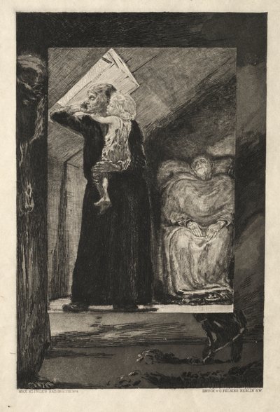 Vom Tode I, (Opus II, 1889) 9 by Max Klinger