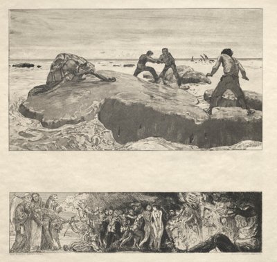 İşte Tode I, Opus I, 1889 No. 2. by Max Klinger