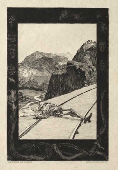 İşte Tode I, Opus I, 1889 No. sekiz. by Max Klinger