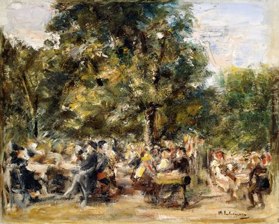 Havel Nehri üzerinde bir Garden Restaurant; Gartenlokal an der Havel, 1933 by Max Liebermann