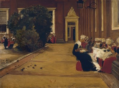 Amsterdam yetim kızlar (çalışma). 1876 by Max Liebermann