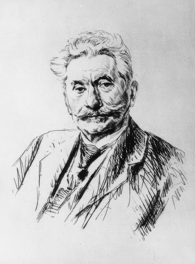 Carl Legien, Liebermann tarafından gravür by Max Liebermann