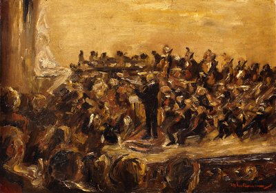 Devlet Operasında Konser, Unter den Linden, Berlin; Devlet Operasında senfoni konseri, Unter den Linden, Berlin, 1923 by Max Liebermann