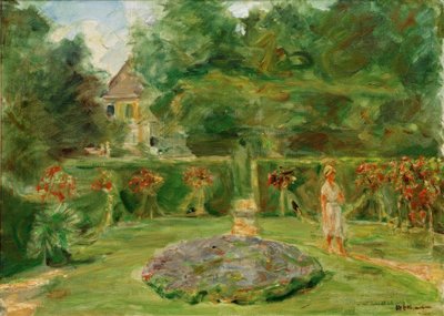 Çit bahçesindeki döner kavşak by Max Liebermann