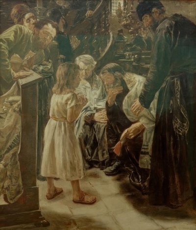 Tapınakta on iki yaşındaki İsa by Max Liebermann
