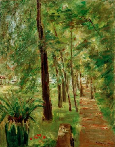 doğuda Wannsee bahçesinde huş caddesi by Max Liebermann