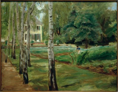 batıdaki Wannsee bahçesinde huş caddesi by Max Liebermann