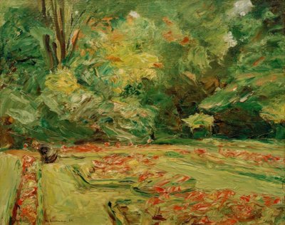 Kuzeydeki Wannsee bahçesindeki çiçek terası by Max Liebermann