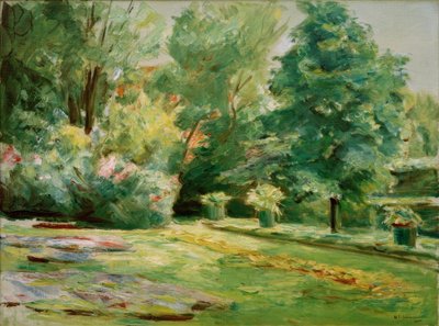 Kuzeydoğudaki Wannsee bahçesindeki çiçek terası by Max Liebermann