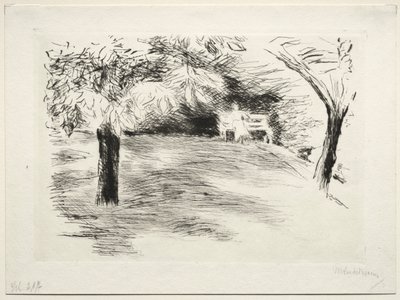Bahçe, Wannsee, Almanya. by Max Liebermann
