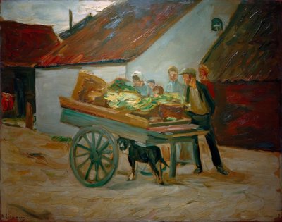 Sebze arabaları - köpek arabaları by Max Liebermann