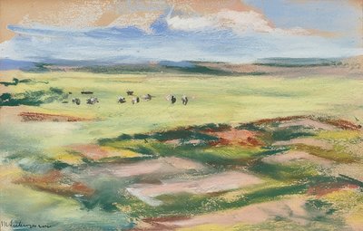 kum tepelerinin arkasında by Max Liebermann