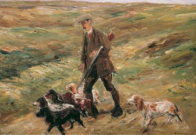 Kum tepelerindeki avcılar by Max Liebermann