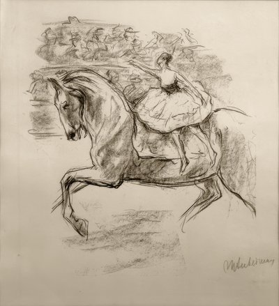 M.Liebermann, sirk binicisi by Max Liebermann