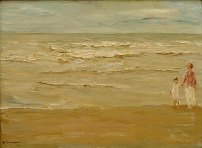 Deniz manzarası - plaj ve göl by Max Liebermann