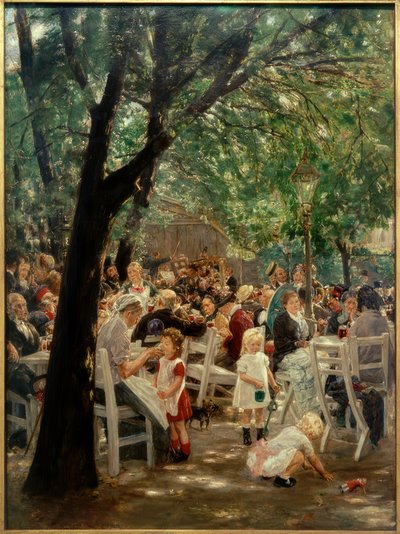Münih bira bahçesi by Max Liebermann