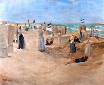 Noordwijk Sahilinde, 1908. by Max Liebermann