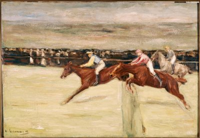 Kasabada at yarışı by Max Liebermann