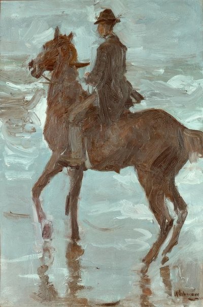 Sahilde binici by Max Liebermann