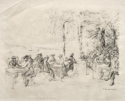 Sahil Restoranı. by Max Liebermann