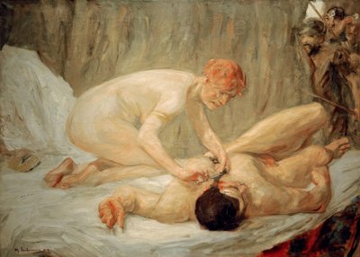 Samson ve Delilah by Max Liebermann