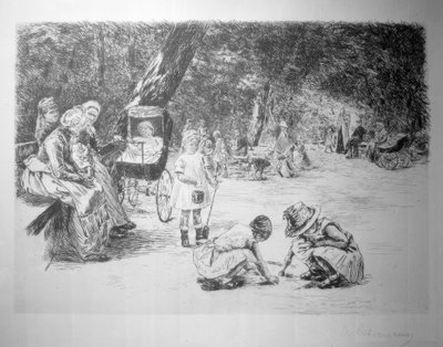 oynayan çocuklar by Max Liebermann
