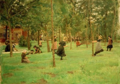 oynayan çocuklar by Max Liebermann
