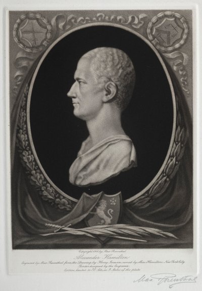 Alexander Hamilton, 1901. by Max Rosenthal