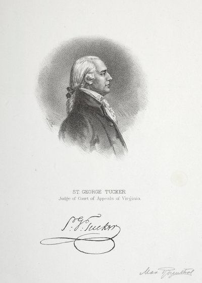 St. George Tucker, Virginia Temyiz Mahkemesi Yargıcı by Max Rosenthal