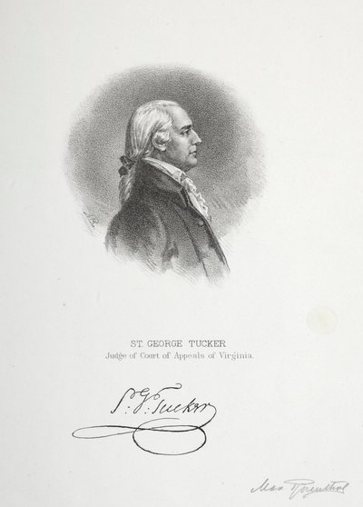 George Tucker, Virginia Temyiz Mahkemesi Yargıcı. by Max Rosenthal