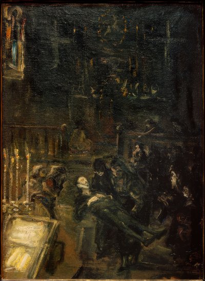 Aufbahrung Don Giovannis by Max Slevogt