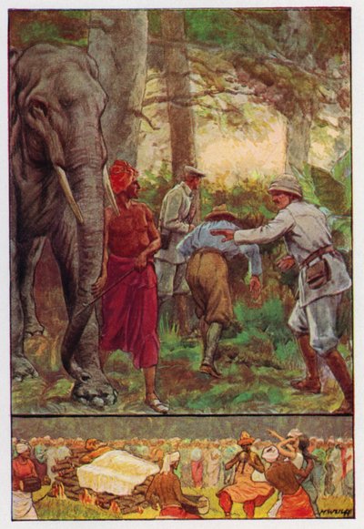 Jules Verne tarafından Seksen Günde Devri Alem için İllüstrasyon (renkli taş) by Max Wulff