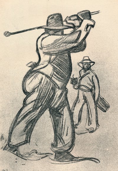Golf Oyuncusu, c1920, 1923 by Maxime Pierre Jules Dethomas