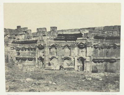 Baalbeck, Interior of the Enclosure of the Enclosure of the Temples of the Sun and Jüpiter, Suriye, 184951, basılmış 1852. by Maxime Du Camp