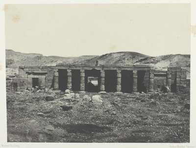 Gournah, Menephta Sarayı 1.; Teb by Maxime Du Camp