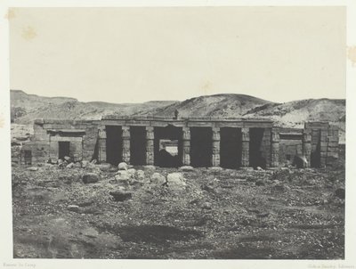 Gournah, Menephta I Sarayı, Thebes, 184951, 1852 basılmış. by Maxime Du Camp