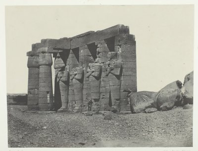 Gournah, Perystyle of the Tomb of the Tomb of Osymandias Ramesseum Occidental, Thebes, 184951. by Maxime Du Camp