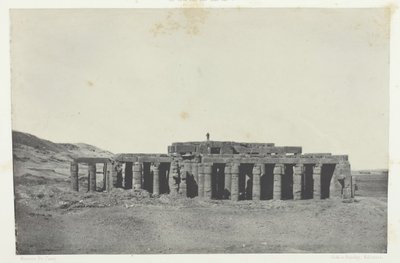 Gournah, Tomb of Osymandias, Thebes, 184951, 1852 basılmış. by Maxime Du Camp