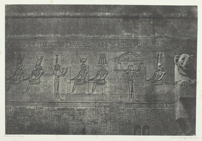 Büyük Dendera Teutyres Tapınağı, Arka Cephe Heykelleri, Yukarı Mısır, 184951. by Maxime Du Camp