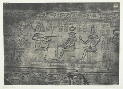 Büyük Dendera Teutyres Tapınağı, Arka Cephe Heykelleri, Yukarı Mısır, 184951. by Maxime Du Camp