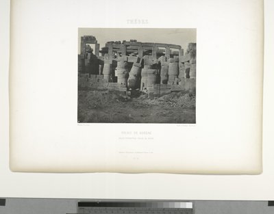 Büyük Hipostil Salonu, Karnak Sarayı, Thebes by Maxime Du Camp
