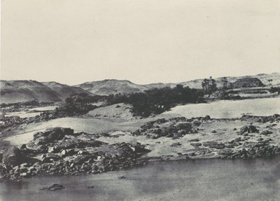 Yukarı Mısır. İlk Katarakt Girişi, 1850. by Maxime Du Camp