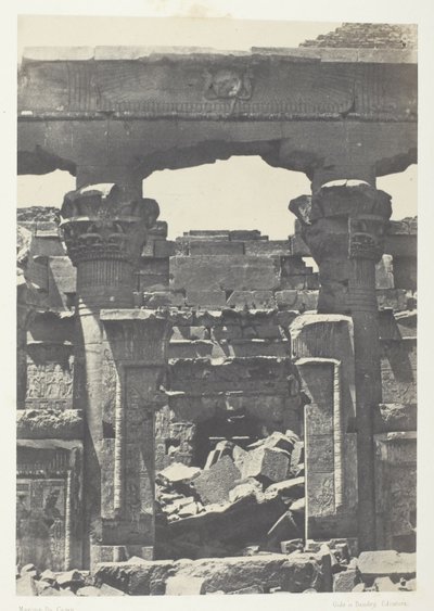 Kalabsheh, Porte du Pronaos; nubia by Maxime Du Camp