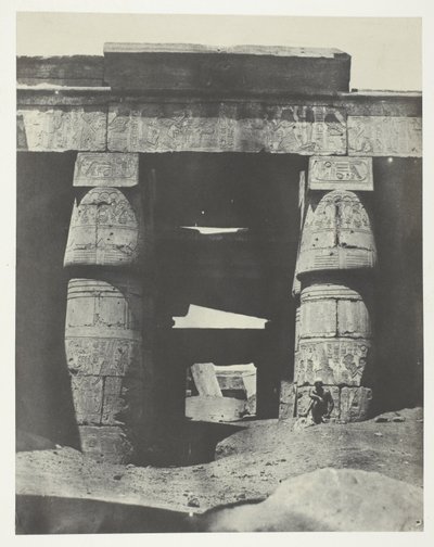 Karnak, Khons Tapınağı Portikosu; Teb by Maxime Du Camp