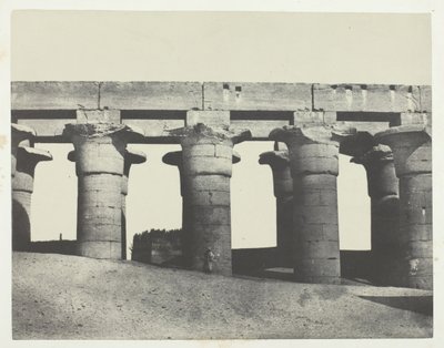 Luxor, Sarayın Büyük Sütunlusu, Teb, 184951, 1852