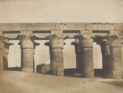 Luksor, sarayın büyük revakları, 1849-51. by Maxime Du Camp