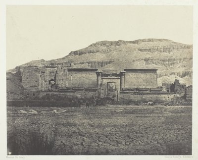 Medinet-Habou, Nehirlerin Genel Görünümü, Thebes by Maxime Du Camp