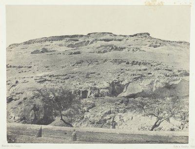 Antik Lycopolis Nekropolü, Yukarı Mısır, 184951, 1852 basılmıştır. by Maxime Du Camp