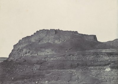 Nubiya. Ibrym Kalesi Antik Premmis. Güneyden alınan görünüm., 1850. by Maxime Du Camp